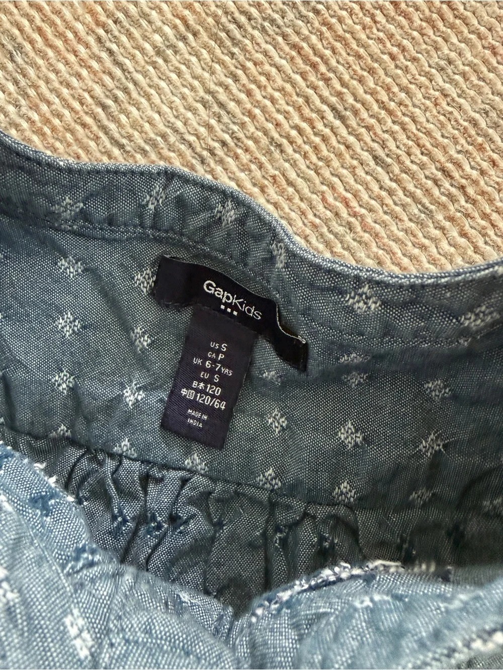 Gap Kids Chambray Romper Size Small 6/7